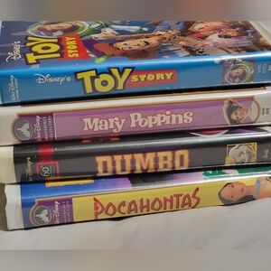Vintage Disney VHS Tapes (Set Of 4)
